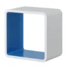 Cube Wall Shelf - White And Blue
