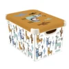 Curver Stockholm Llama Plastic Deco Storage Box - Multi-Coloured - 22L